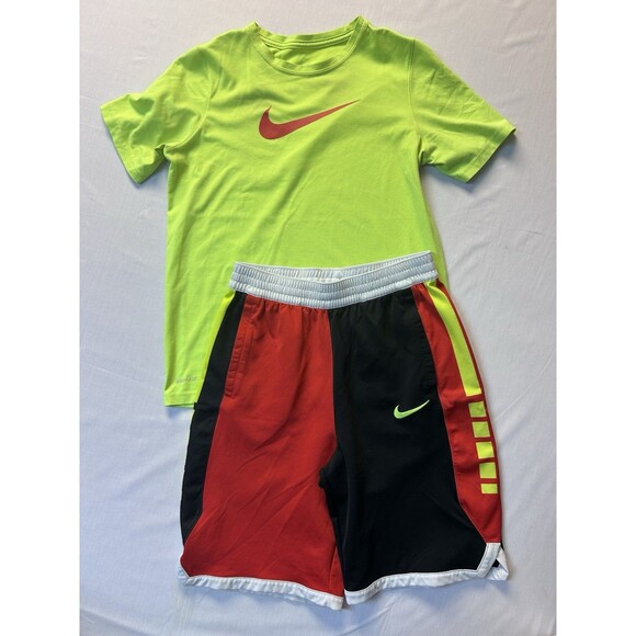 Nike Lot Boys Outfits Shirts Shorts Matching Sets Athletic Basketball Youth XL - Picture 5 of 8